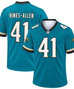 Jacksonville Jaguars Josh Hines Allen Teal Throwback Jersey