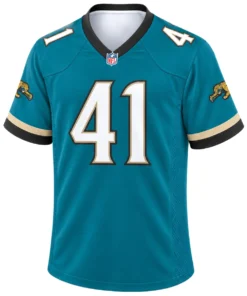 Jacksonville Jaguars Josh Hines Allen Teal Throwback Jersey – front view
