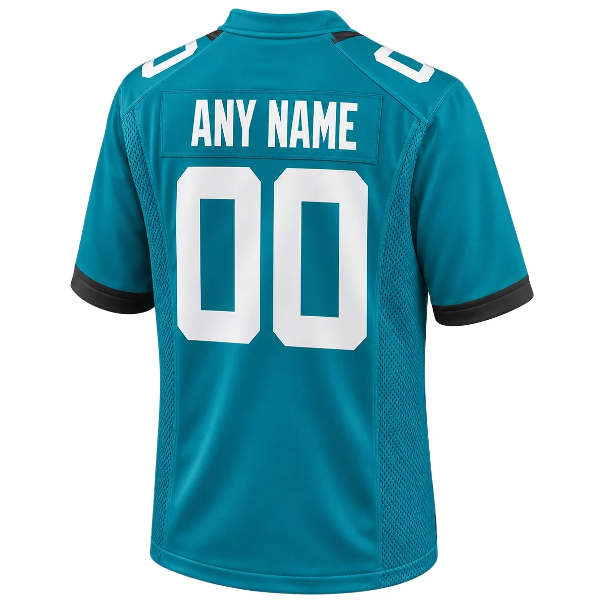 Jacksonville Jaguars Teal Home Custom Jersey – back view