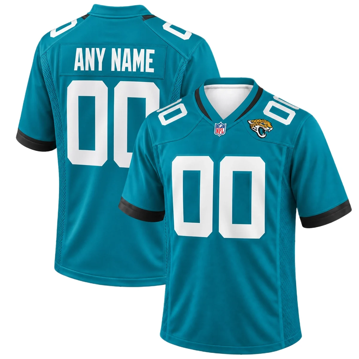 Jacksonville Jaguars Teal Home Custom Jersey