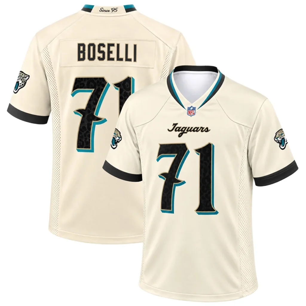 Jacksonville Jaguars Tony Boselli Jersey – Name & Number Fan Jersey