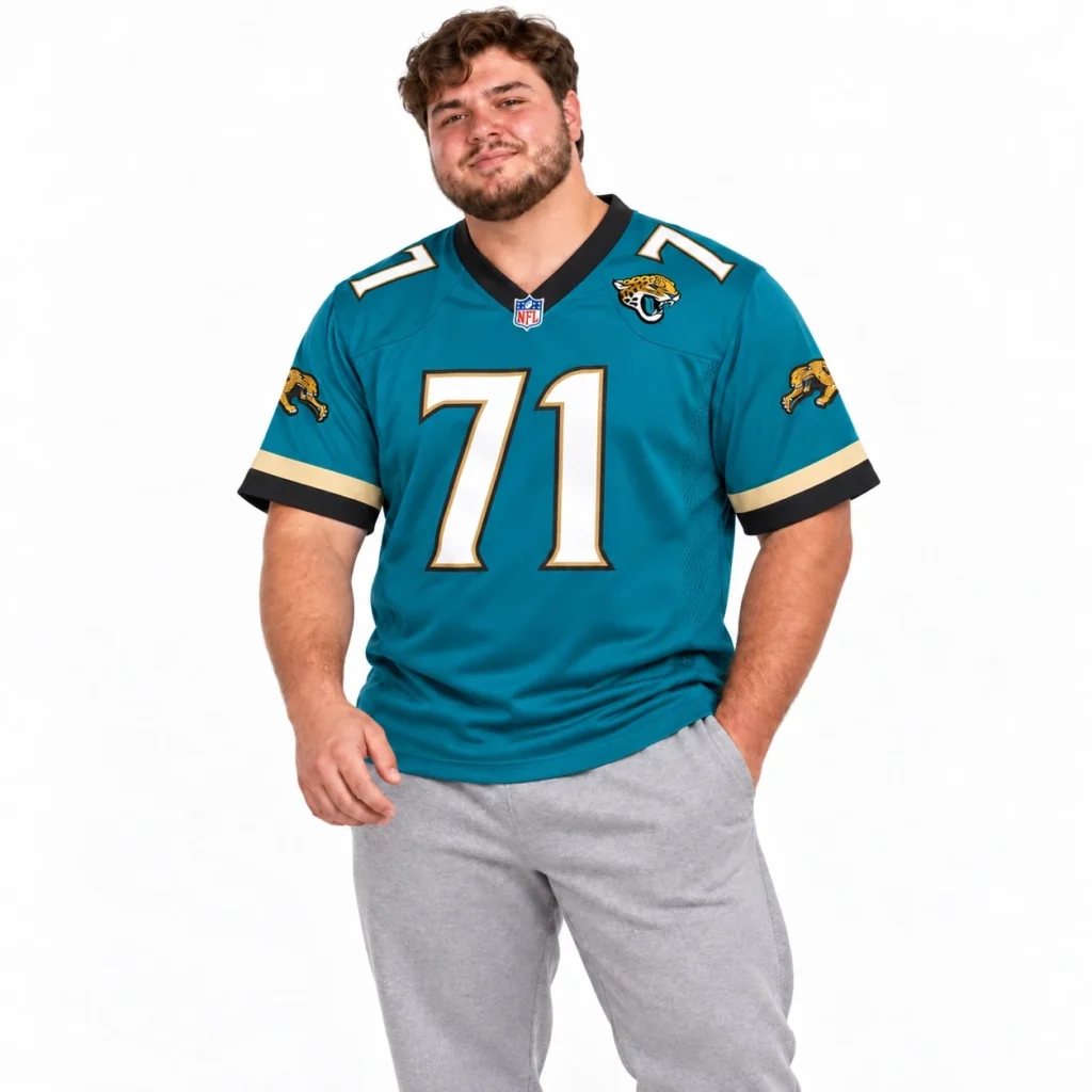 Jacksonville Jaguars Tony Boselli Teal Jersey – Custom Name & Number Edition
