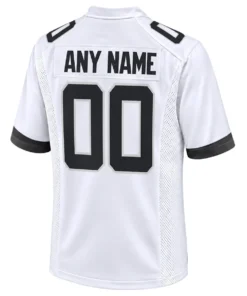 Jacksonville Jaguars White Custom Jersey – back view