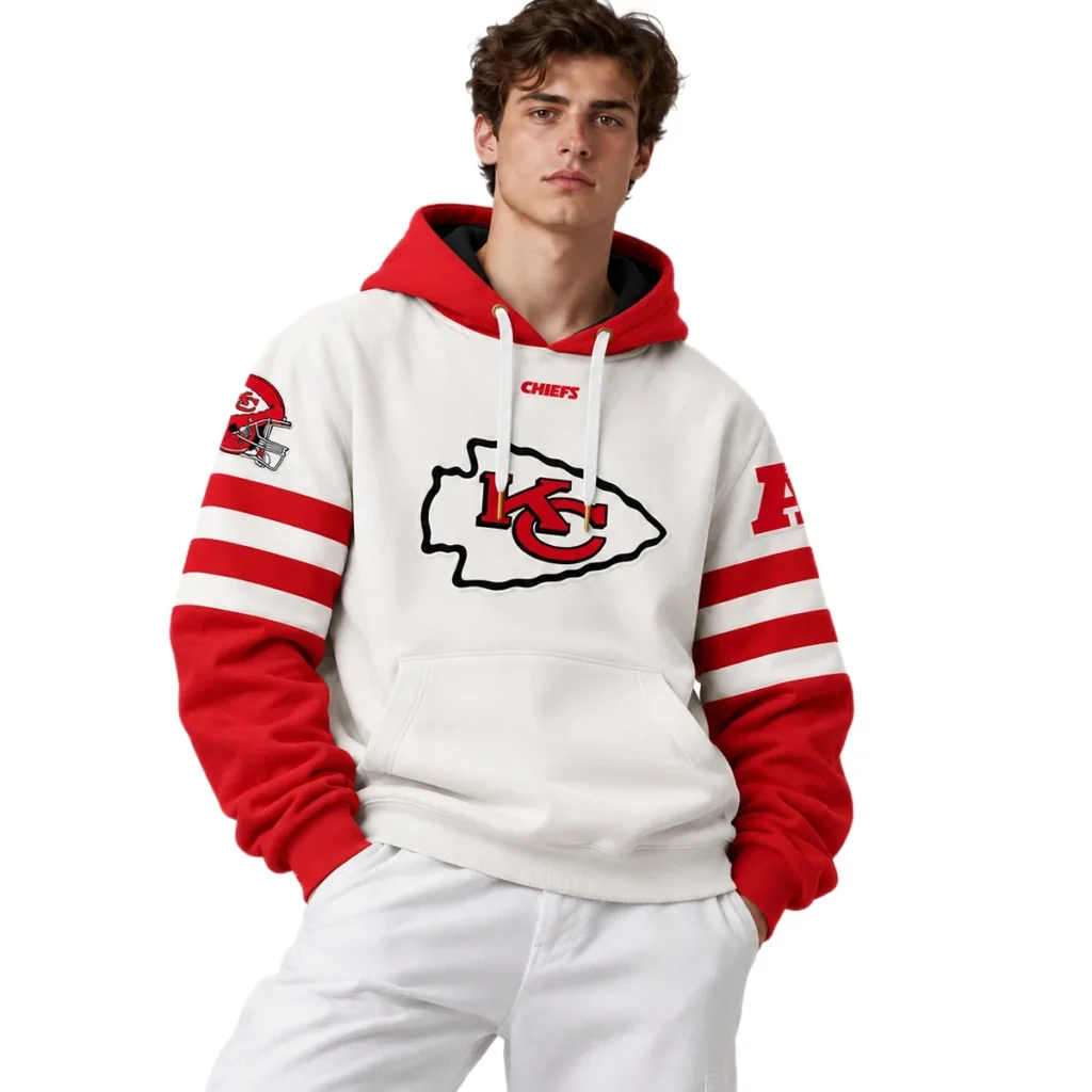 Kansas City Chiefs Cream Hoodie – Cold Night Fan Edition