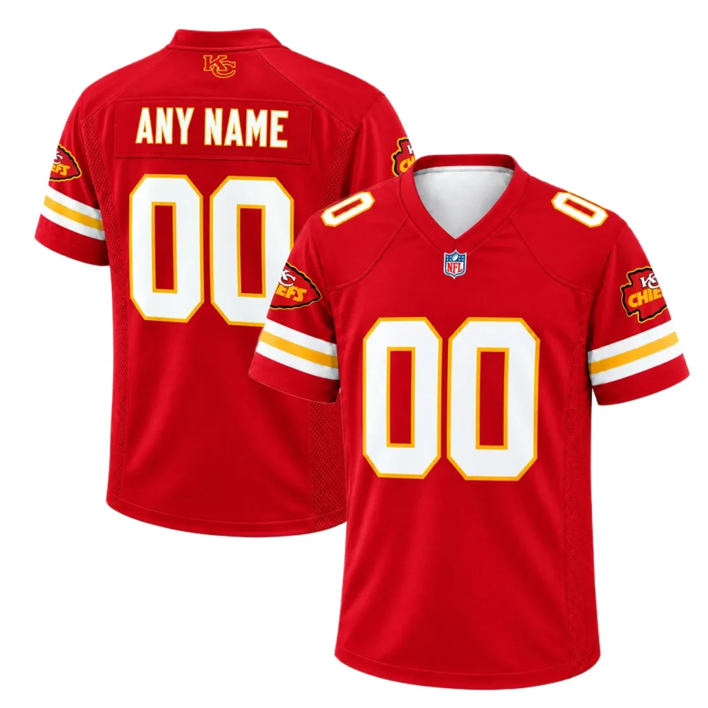 Kansas City Chiefs Home Jersey – Name & Number Fan Jersey