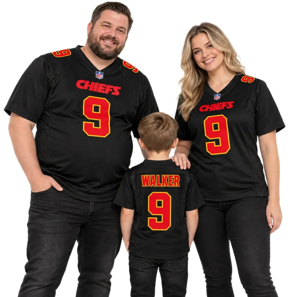 Kansas City Chiefs Kenneth Walker Black Jersey – Personalized Fan Edition