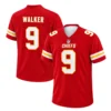 Kansas City Chiefs Kenneth Walker Red Jersey – front back view