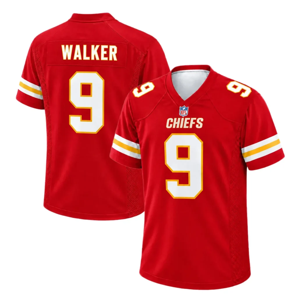 Kansas City Chiefs Kenneth Walker Red Jersey – Personalized Fan Edition
