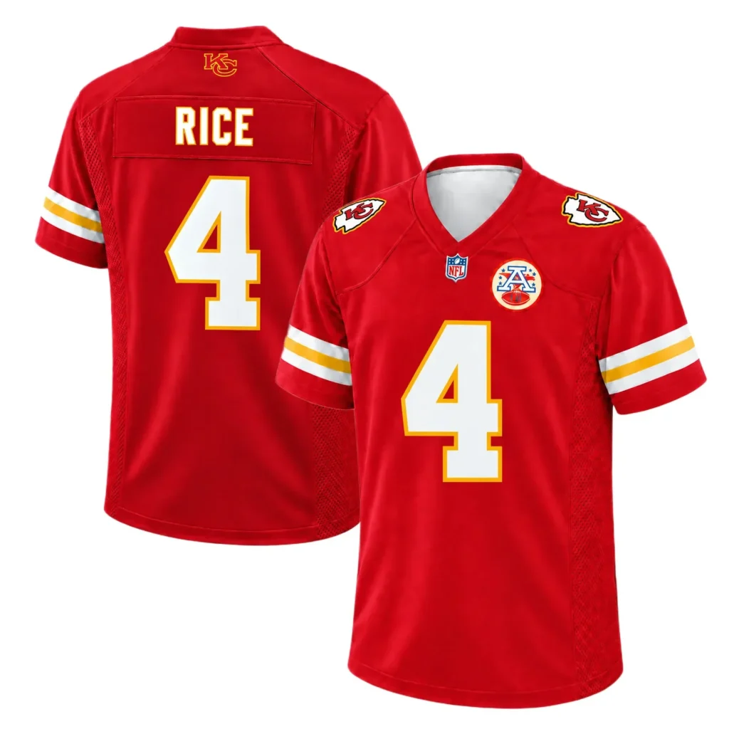 Kansas City Chiefs Rashee Rice Jersey – Custom Name & Number Edition