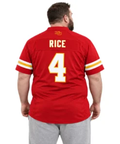 Kansas City Chiefs Rashee Rice Jersey – back view