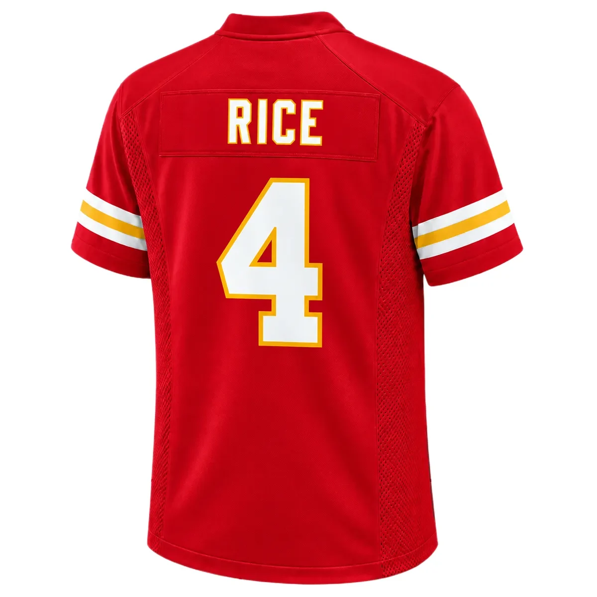 Kansas City Chiefs Rashee Rice Red Jersey – back view