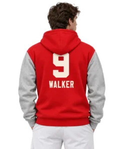 Kansas City Chiefs Red Hoodie – model back view