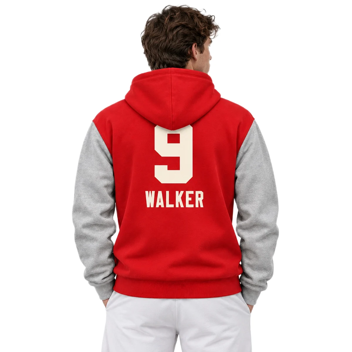 Kansas City Chiefs Red Hoodie – model back view