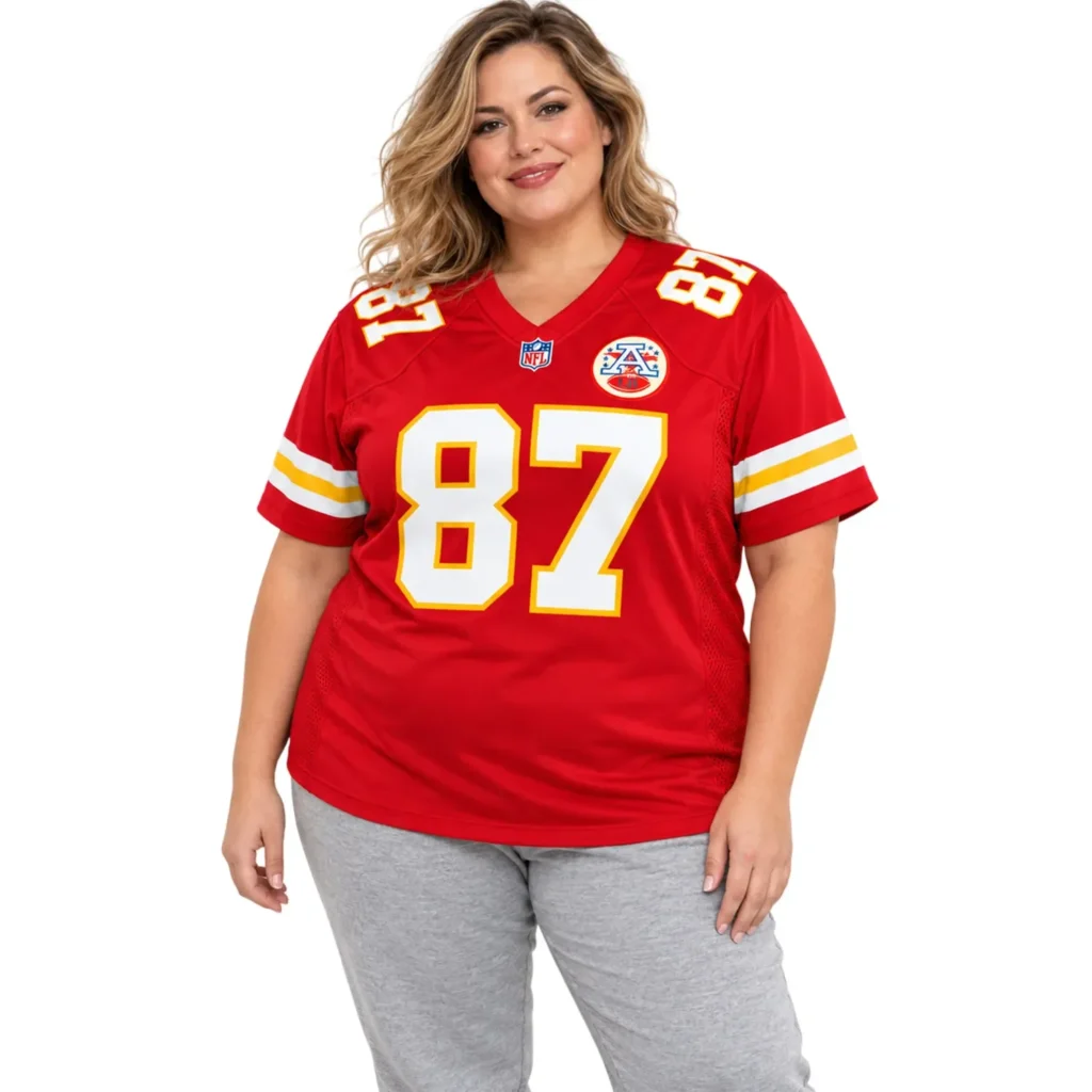 Kansas City Chiefs Travis Kelce Red Home Jersey – Stadium Ready Fan Style