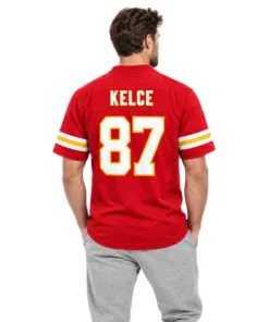 Kansas City Chiefs Travis Kelce Red Home Jersey – alternate view 5