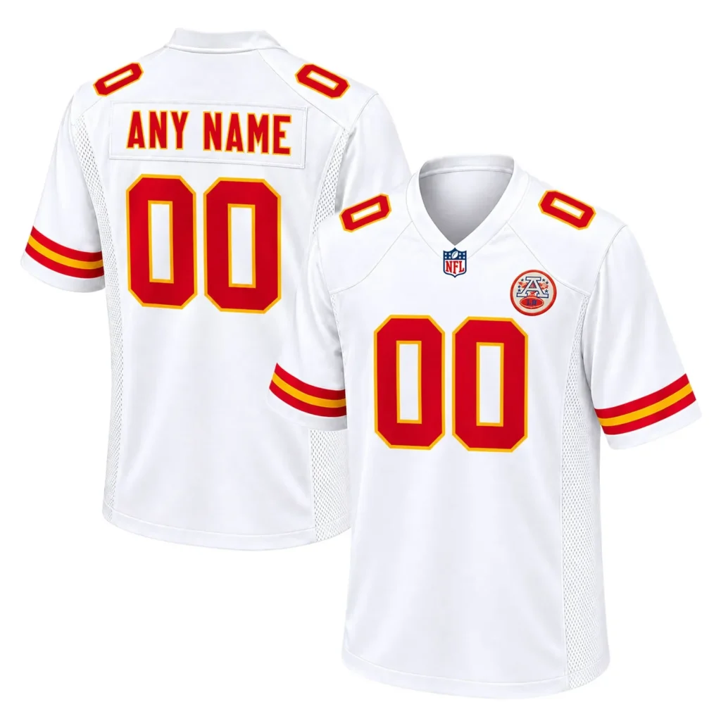 Kansas City Chiefs White Home Jersey – Stadium Ready Fan Style