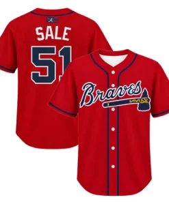 Kids Atlanta Braves Chris Sale Jersey