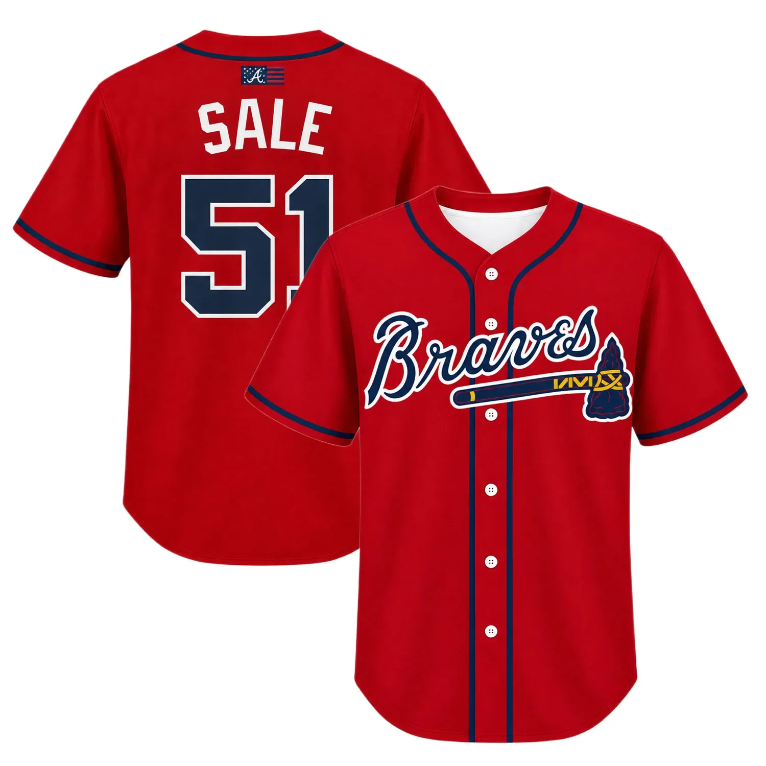 Kids Atlanta Braves Chris Sale Jersey