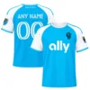 Kids Charlotte FC Blue Custom Jersey