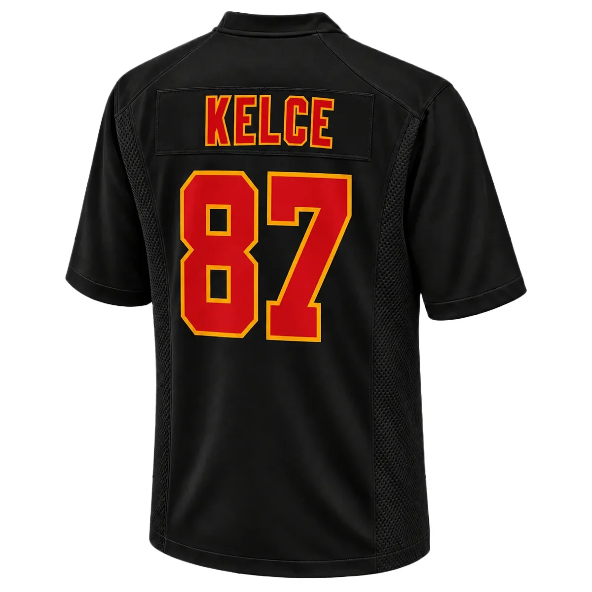 Kids Kansas City Chiefs Travis Kelce Black Jersey – back view