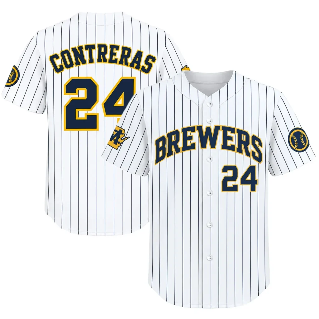 Kids Milwaukee Brewers William Contreras Jersey – Personalized Fan Edition
