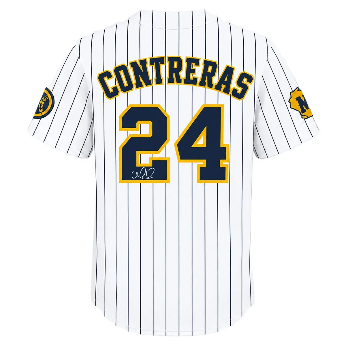 Kids Milwaukee Brewers William Contreras Jersey – back view