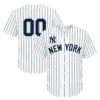Kids New York Yankees White Custom Jersey