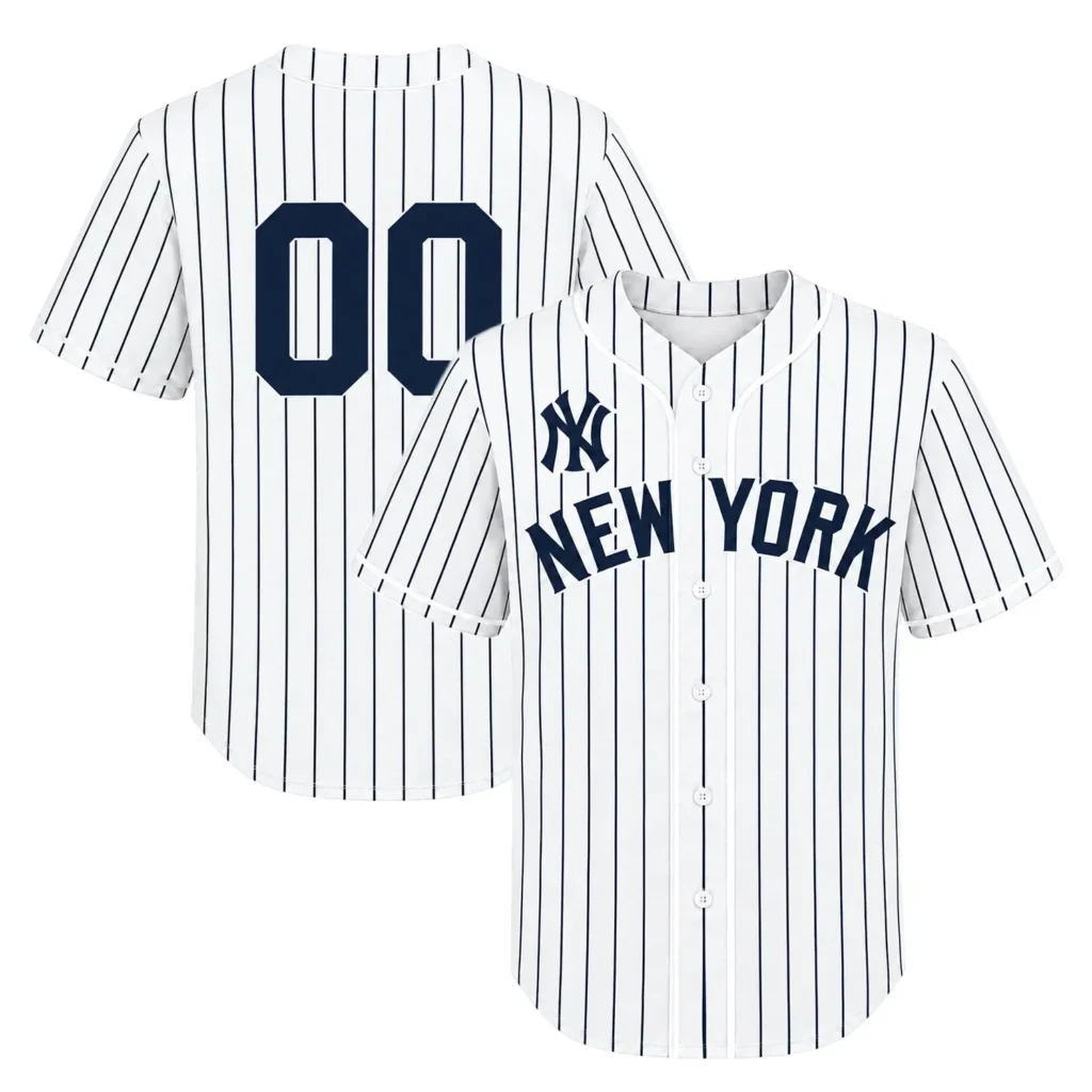 Kids New York Yankees White Custom Jersey – Home Crowd Fan Style