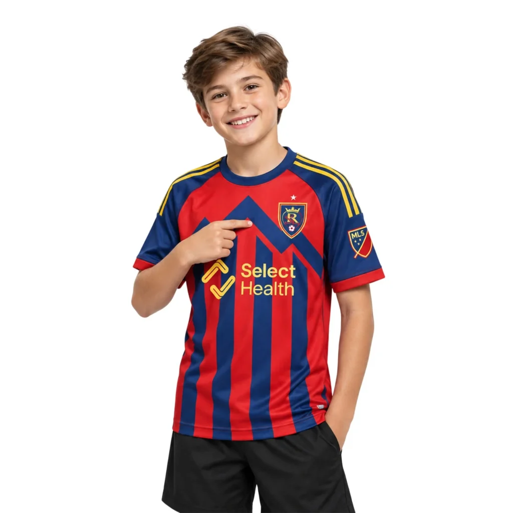 Kids Real Salt Lake Blue Custom Jersey – Name & Number Fan Jersey