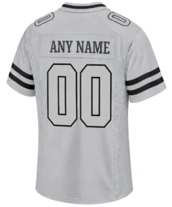 Las Vegas Raiders Gray Custom Jersey – back view