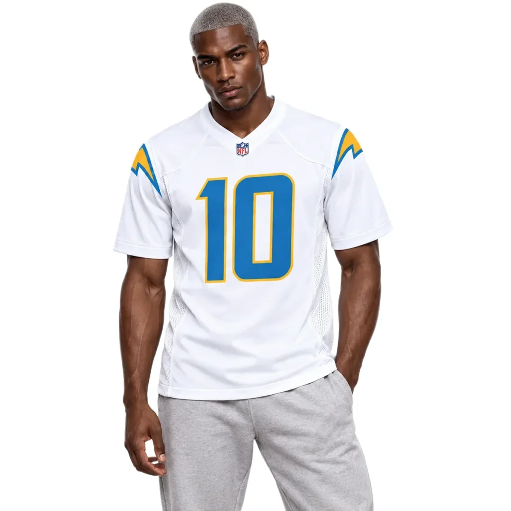 Los Angeles Chargers Justin Herbert White Home Jersey – Personalized Fan Edition