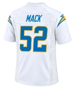 Los Angeles Chargers Khalil Mack White Jersey – back view
