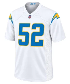 Los Angeles Chargers Khalil Mack White Jersey – front view