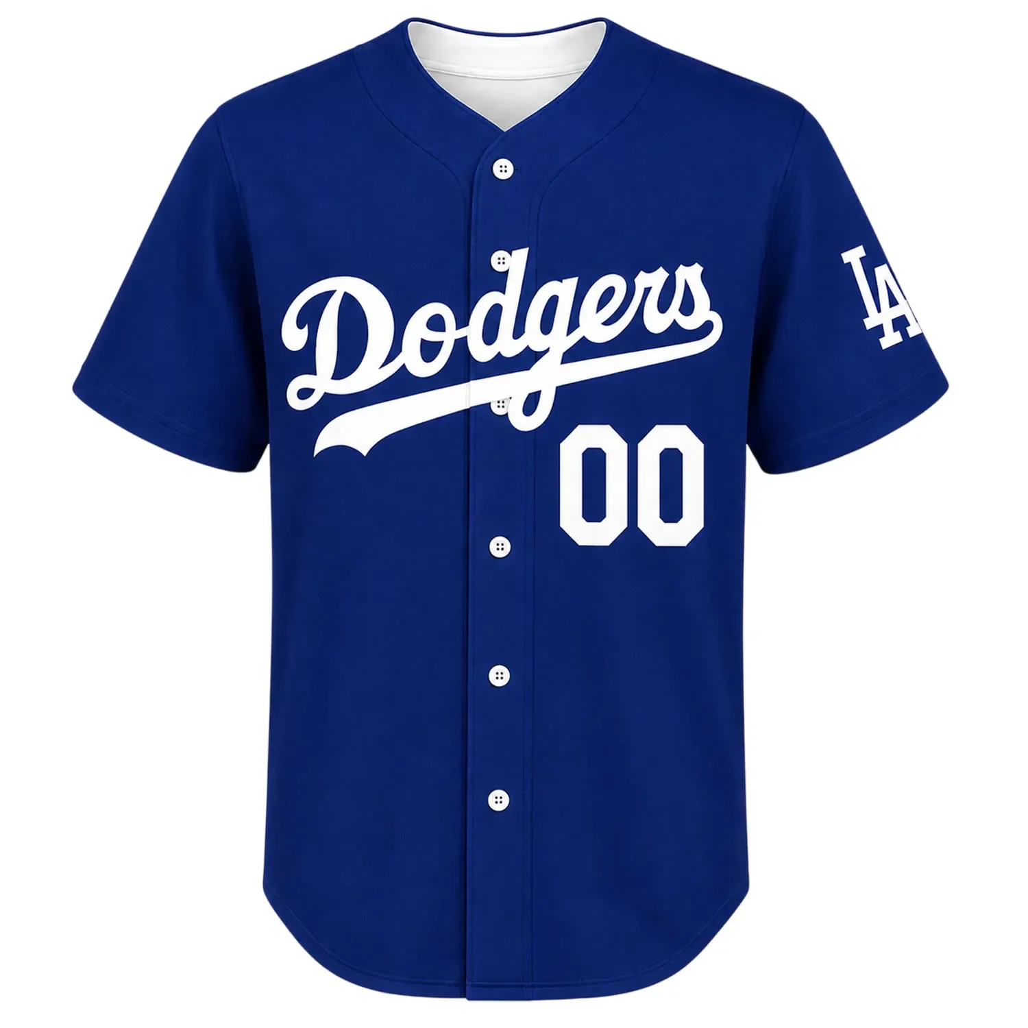Los Angeles Dodgers Blue Custom Jersey – front view