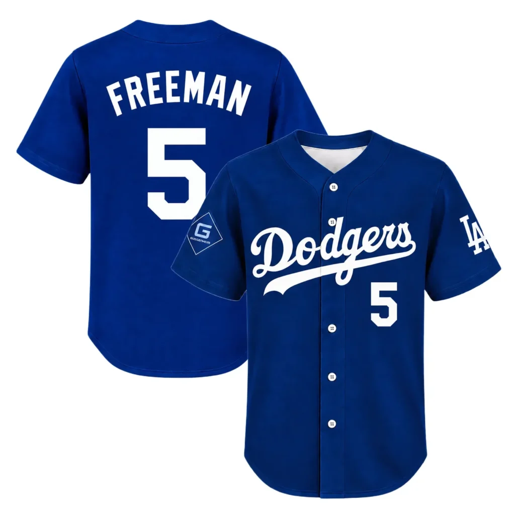Los Angeles Dodgers Freddie Freeman Blue Jersey – Custom Name & Number Edition