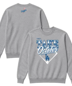 Los Angeles Dodgers Gray Locker Room Champions Sweatshirt