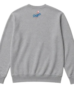 Los Angeles Dodgers Gray Locker Room Champions Sweatshirt – back view