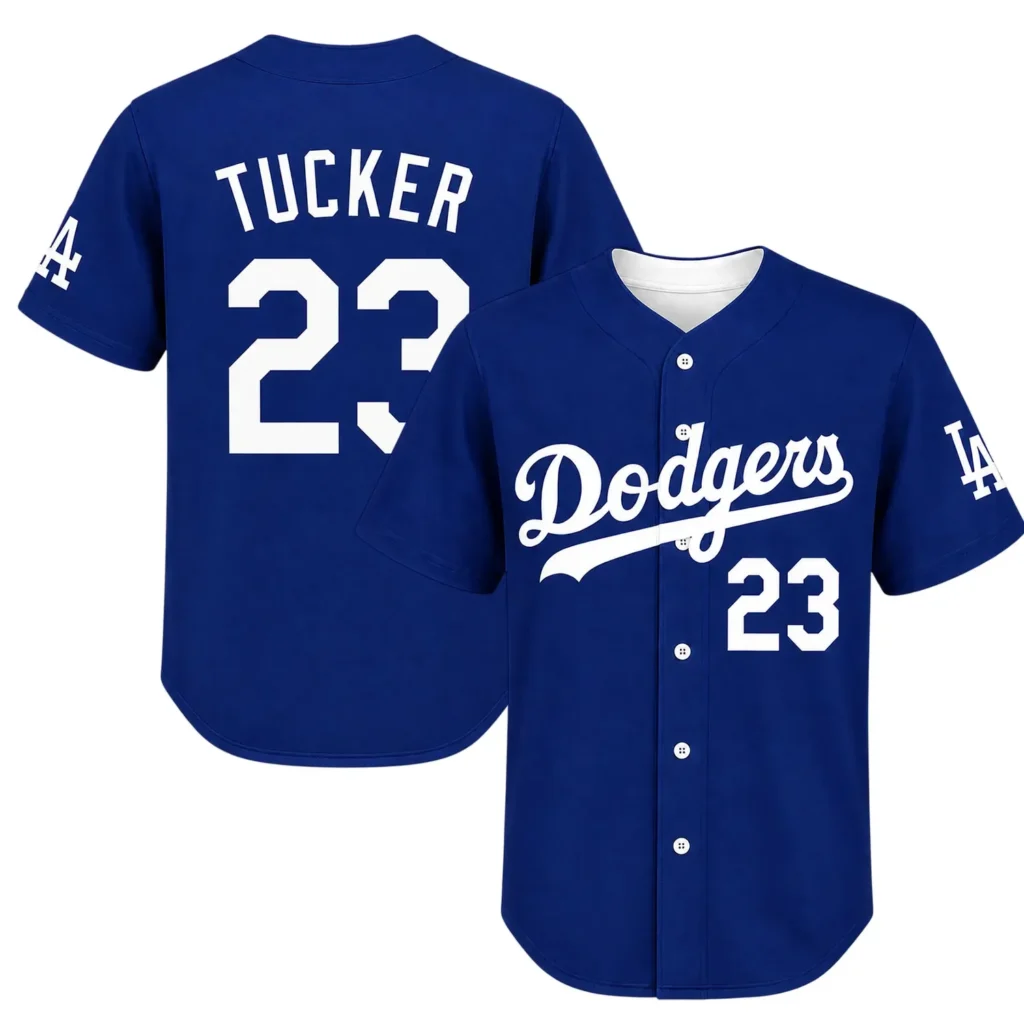 Los Angeles Dodgers Kyle Tucker Blue Jersey – Game Day Fan Jersey