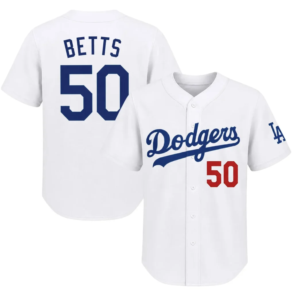 Los Angeles Dodgers Mookie Betts Jersey – Custom Name & Number Edition