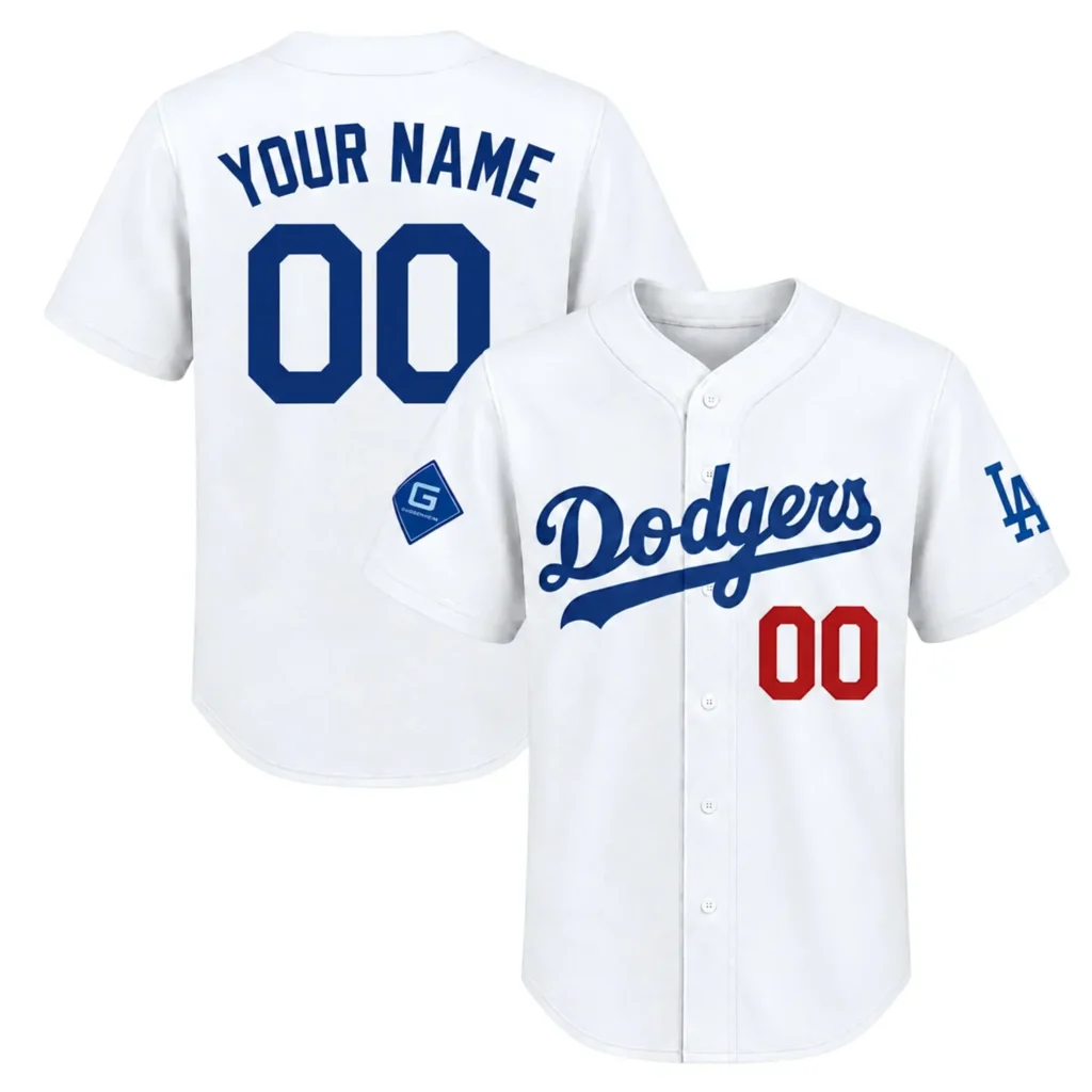 Los Angeles Dodgers White Custom Jersey – Stadium Ready Fan Style