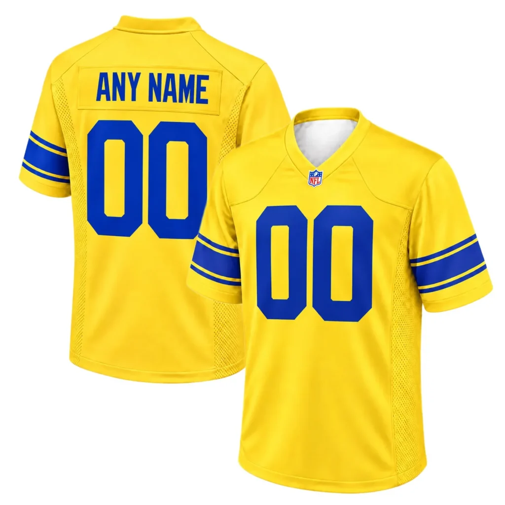 Los Angeles Rams Yellow Custom Jersey – Stadium Ready Fan Style
