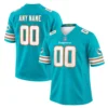 Miami Dolphins Aqua Throwback Jersey – front back view