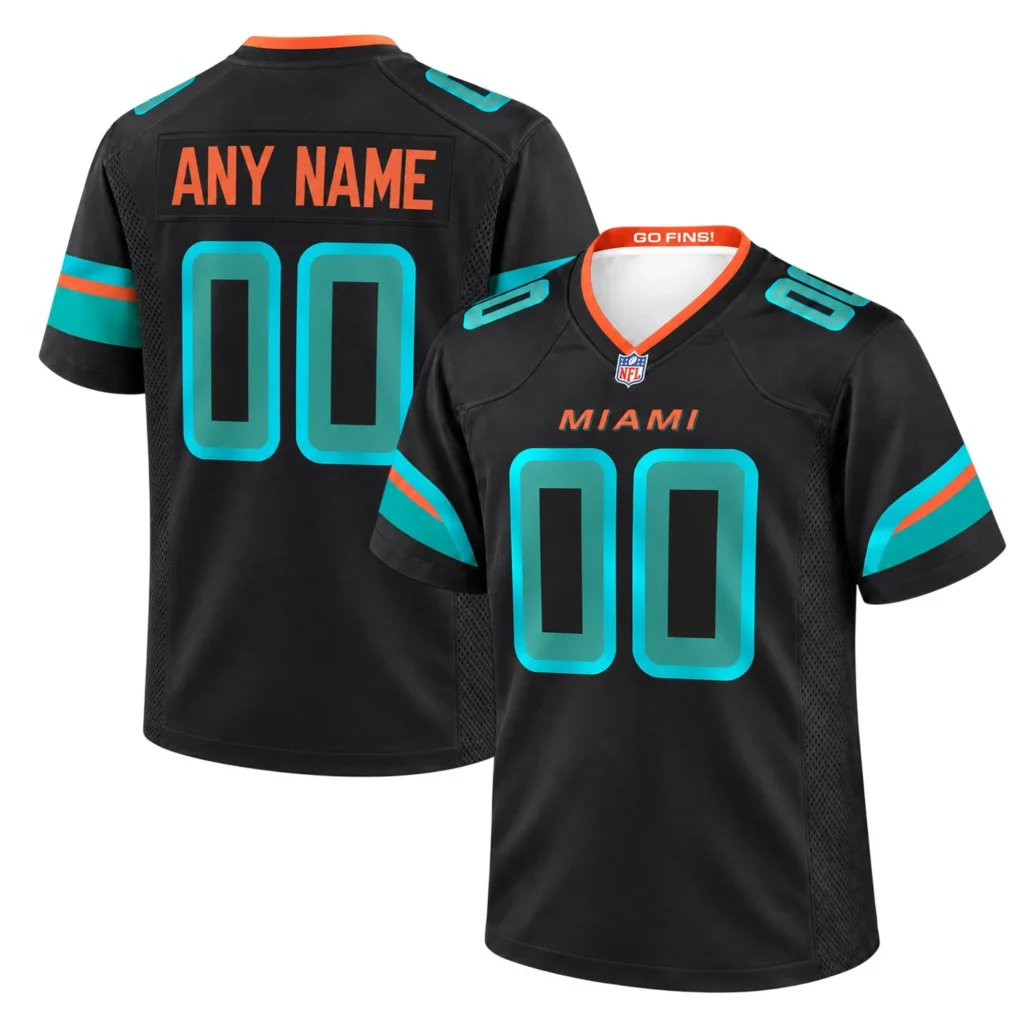 Miami Dolphins Black Rivalries Alternate Jersey – Season Pride Edition