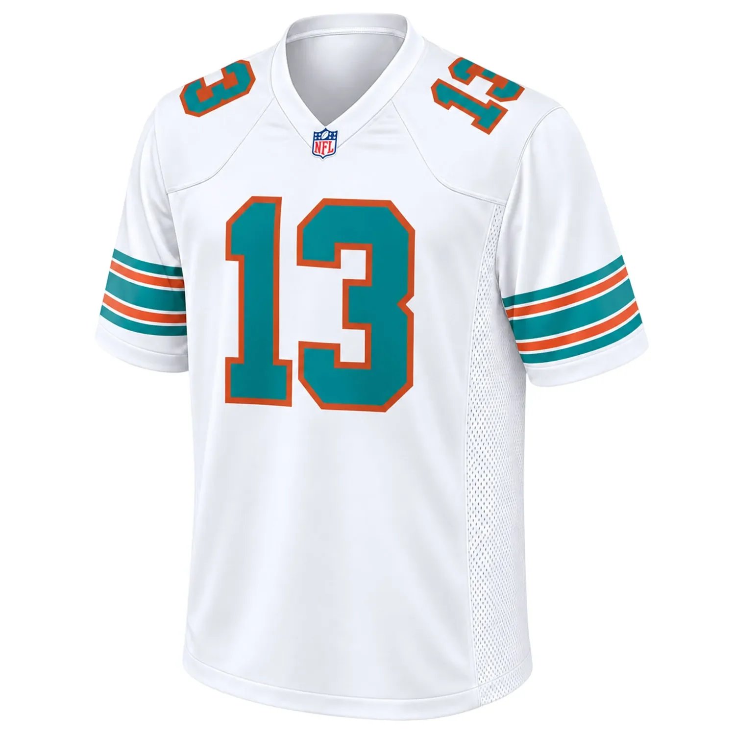 Miami Dolphins Dan Marino White Throwback Jersey – front view