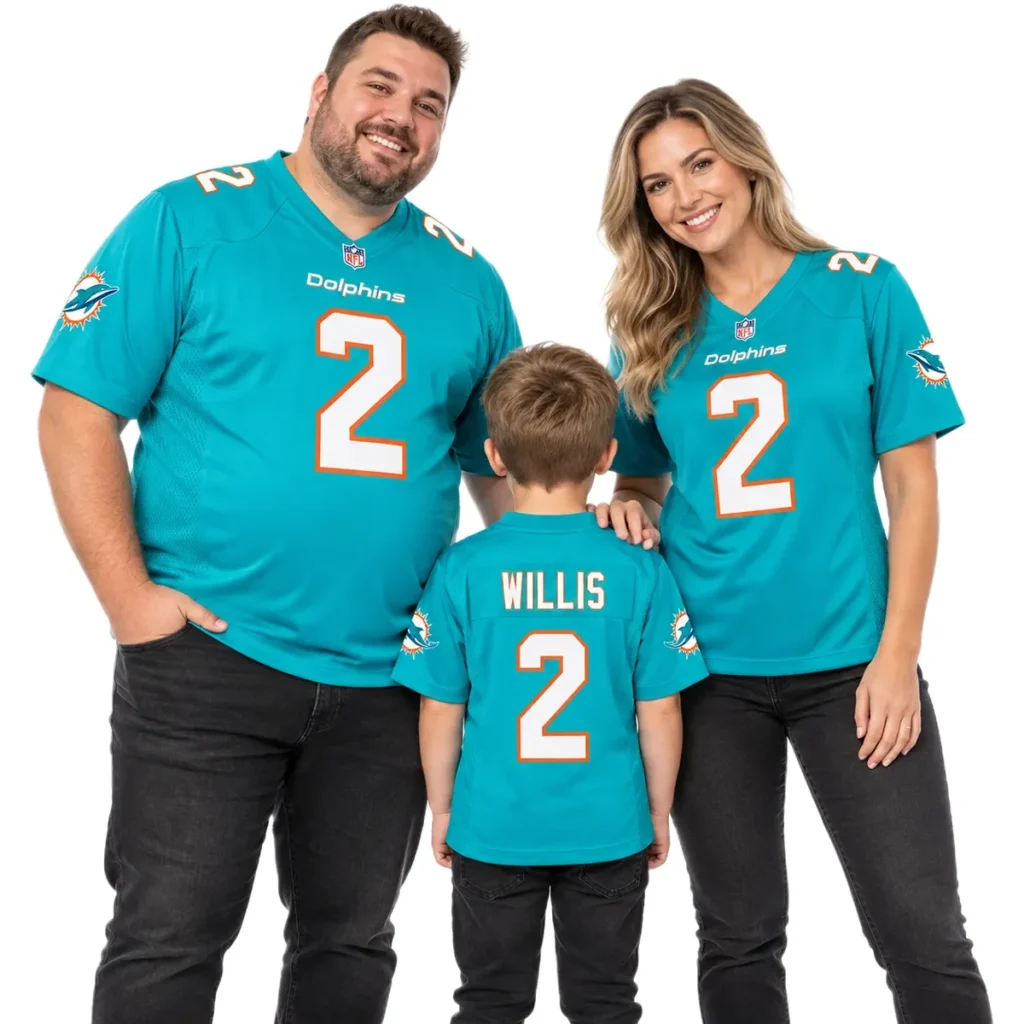 Miami Dolphins Malik Willis Aqua Home Jersey – Personalized Fan Edition