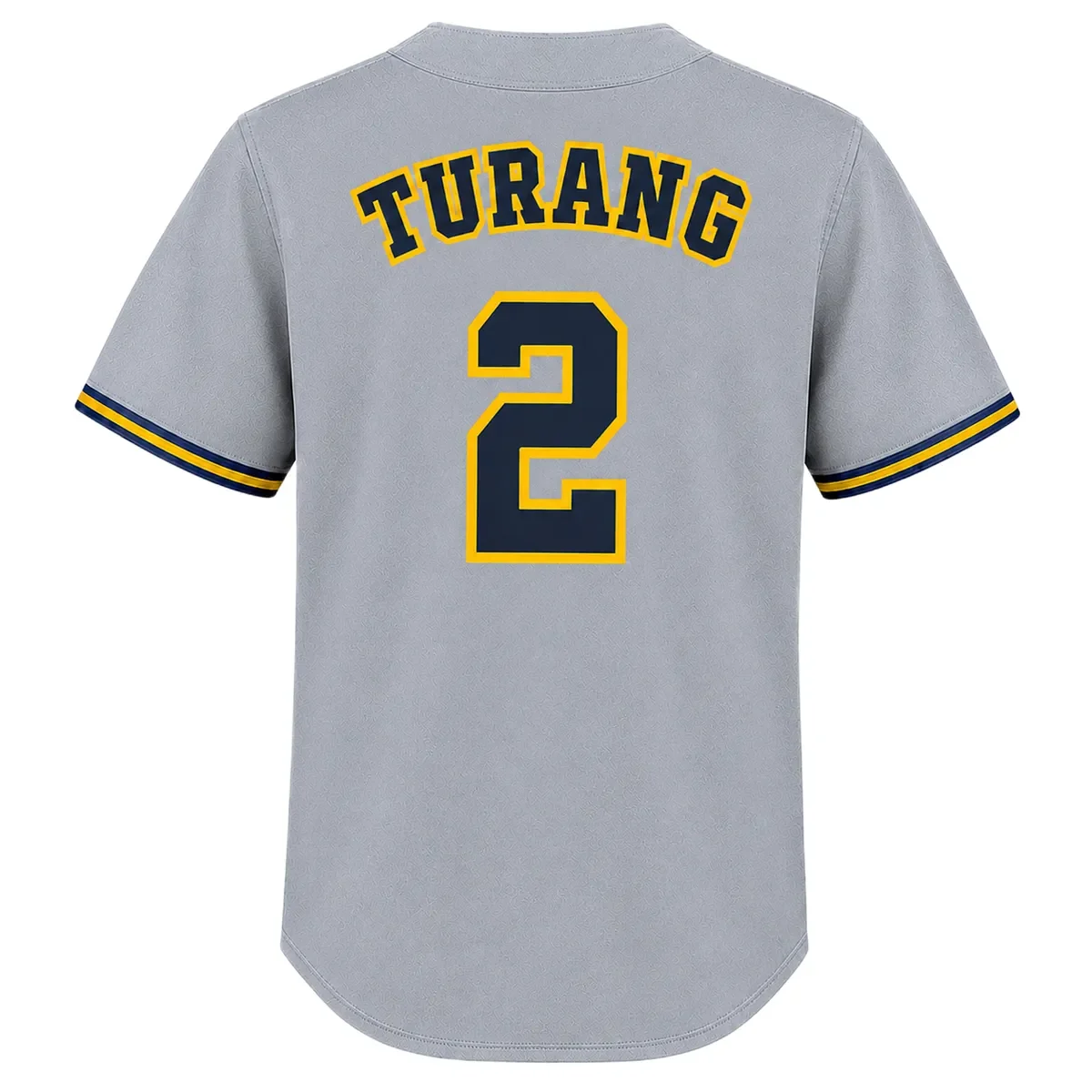 Milwaukee Brewers Brice Turang Away Jersey – back view