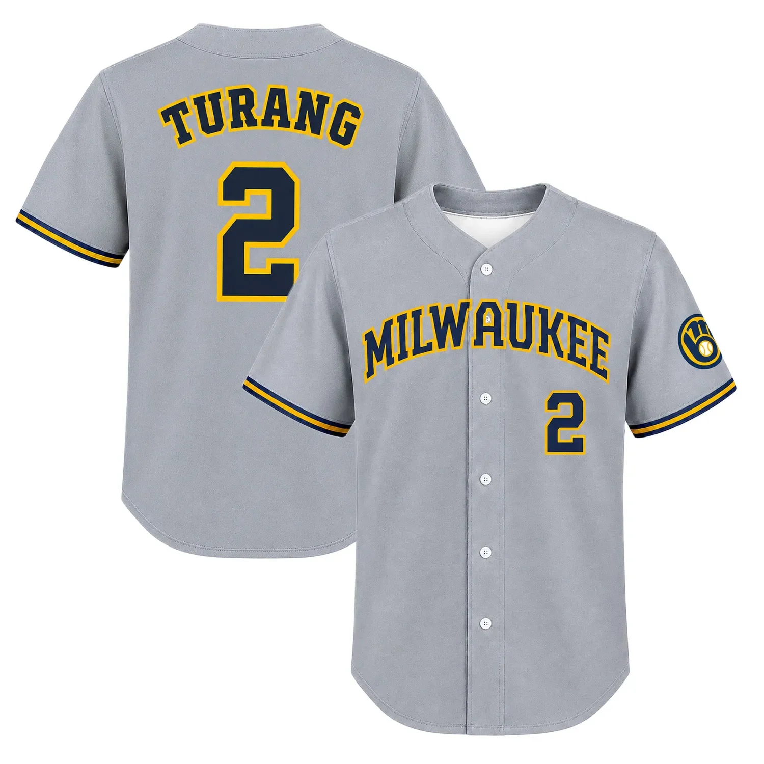 Milwaukee Brewers Brice Turang Away Jersey