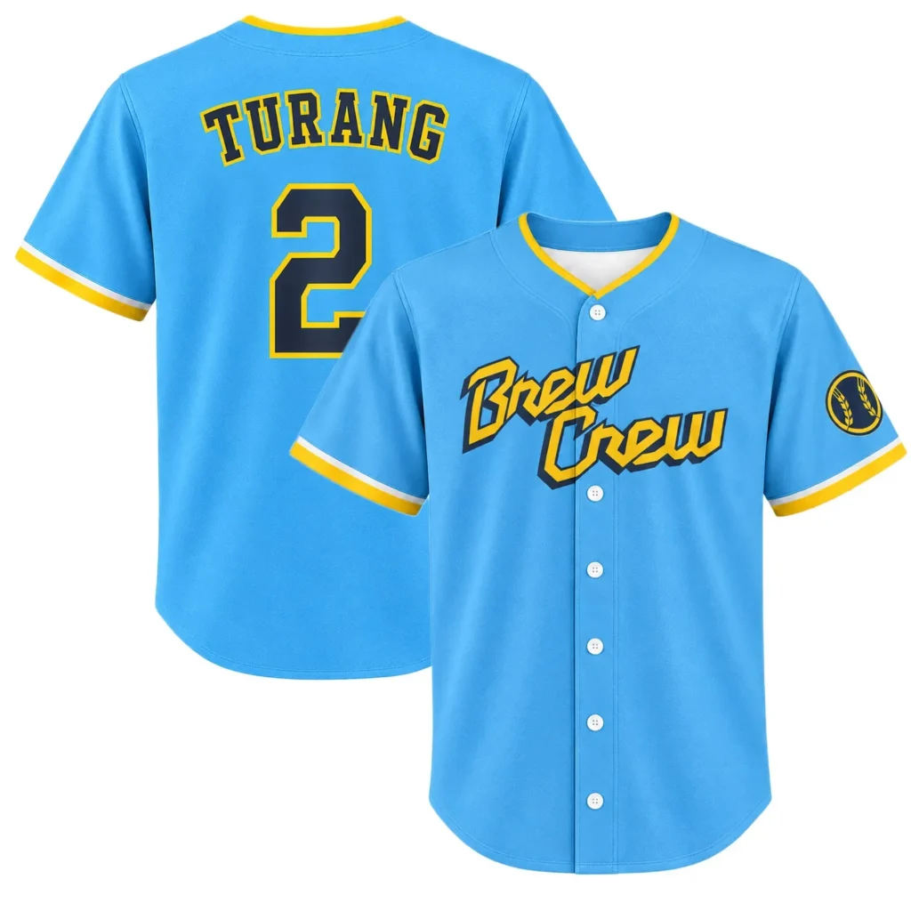Milwaukee Brewers Brice Turang City Connect Jersey – Game Day Fan Jersey