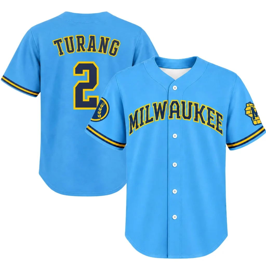 Milwaukee Brewers Brice Turang City Connect Jersey – Stadium Ready Fan Style