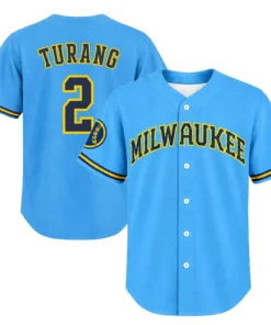 Milwaukee Brewers Brice Turang City Connect Jersey